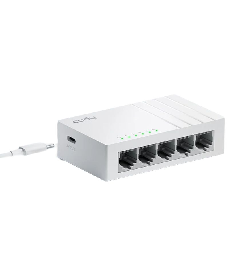 SWITCH GIGABIT CUDY GS105U USB C 5 PUERTOS