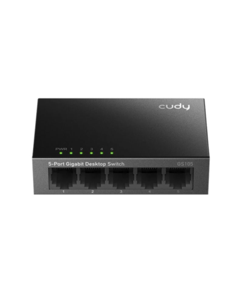 SWITCH GIGABIT METALICO CUDY GS105 5 PUERTOS