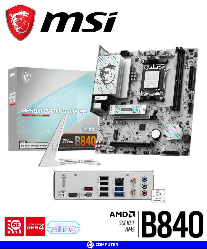 PLACA MADRE MSI B840M GAMING WIFI6E DDR5